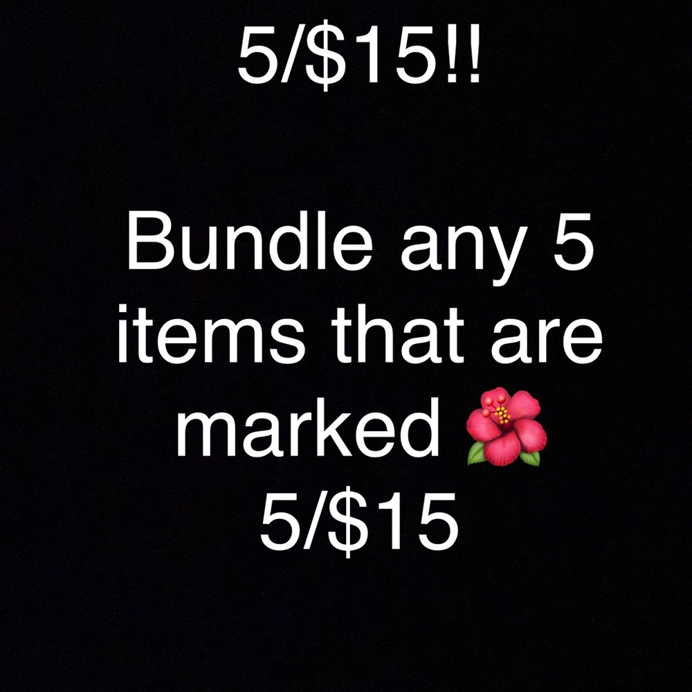 🌺🌺🌺🌺Chose 5 listings that are marked🌺🌺🌺🌺